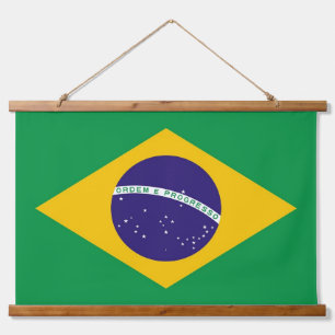 Tapiz mural con bandera de Brasil