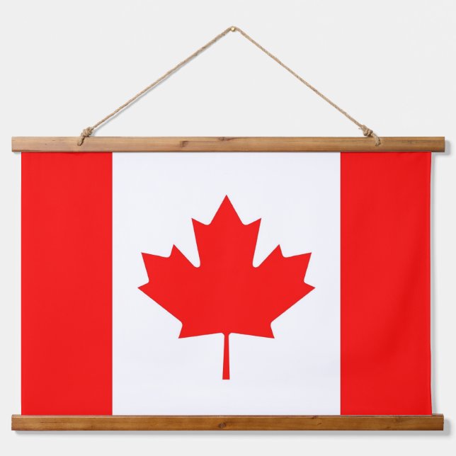 Tapiz mural con bandera de Canadá (Anverso )