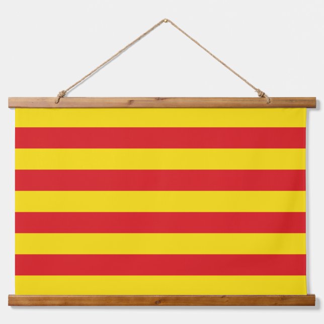 Tapiz mural con bandera de Cataluña (Anverso )