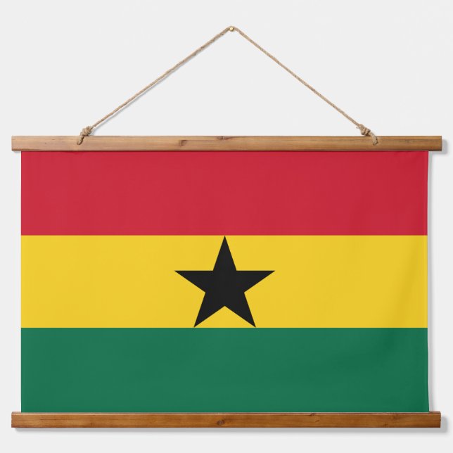 Tapiz mural con bandera de Ghana (Anverso )