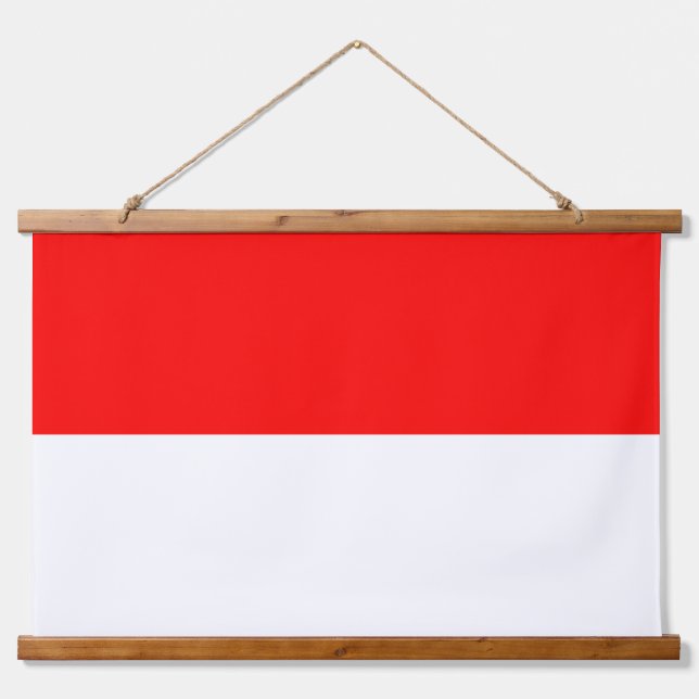 Tapiz mural con bandera de Indonesia (Anverso )