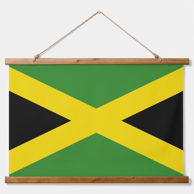 Tapiz mural con bandera de Jamaica (Anverso )