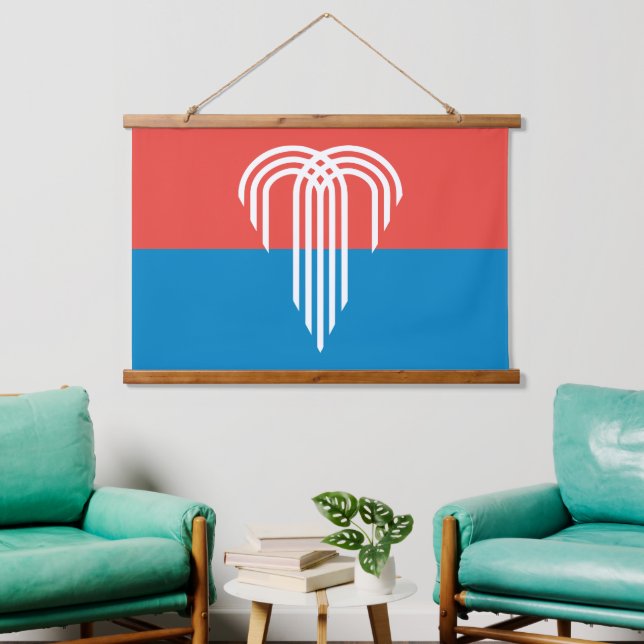 Tapiz mural con bandera de Kansas City (Sala de estar)