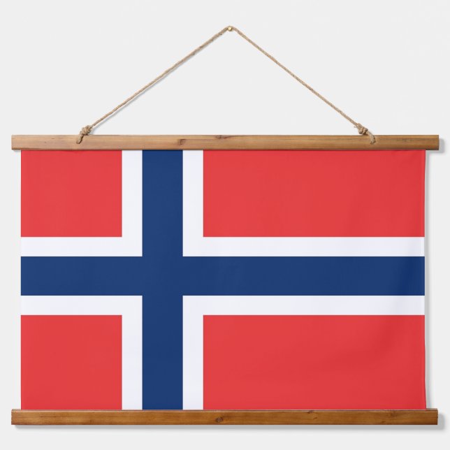Tapiz mural con bandera de Noruega (Anverso )
