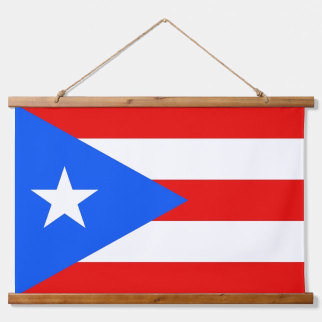Tapiz mural con bandera de Puerto Rico, EE.UU. (Anverso )