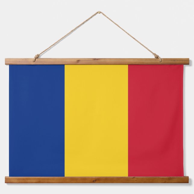 Tapiz mural con bandera de Rumania (Anverso )