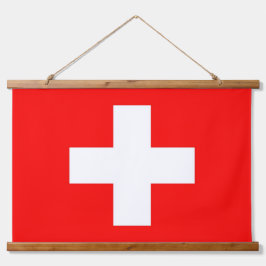 Tapiz mural con bandera de Suiza