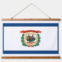 Tapiz mural con bandera de Virginia Occidental, EE