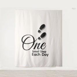 Tapiz mural minimalista motivacional