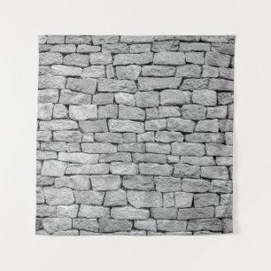 Tapiz Muro de piedra gris, fondo abstracto.