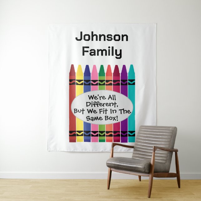 Tapiz Muro fotográfico de reunión familiar personalizado (In situ)