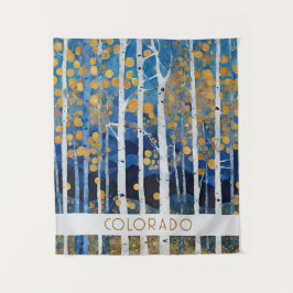 Tapiz Muro natural moderno de la montaña azul