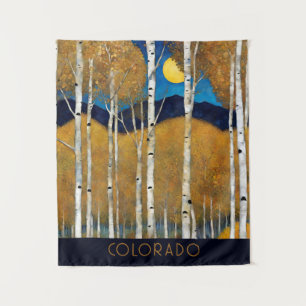 Tapiz Muro natural moderno de la montaña azul