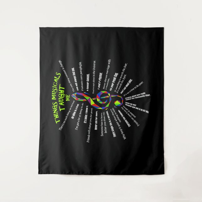 Tapiz Música Atre Cosas Que Los Musicales Me Ensearon Ac (Anverso)