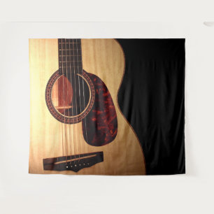 Tapiz Musical de Guitarra Acústica de Moda Country