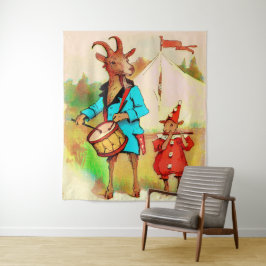 Tapiz músicos de cabras grandes