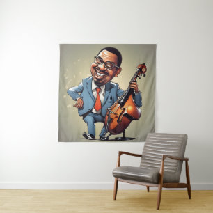 Tapiz músicos de jazz