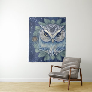 Tapiz Mystical Fantasy Forest Owl