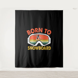 Tapiz Nacido En Snowboard