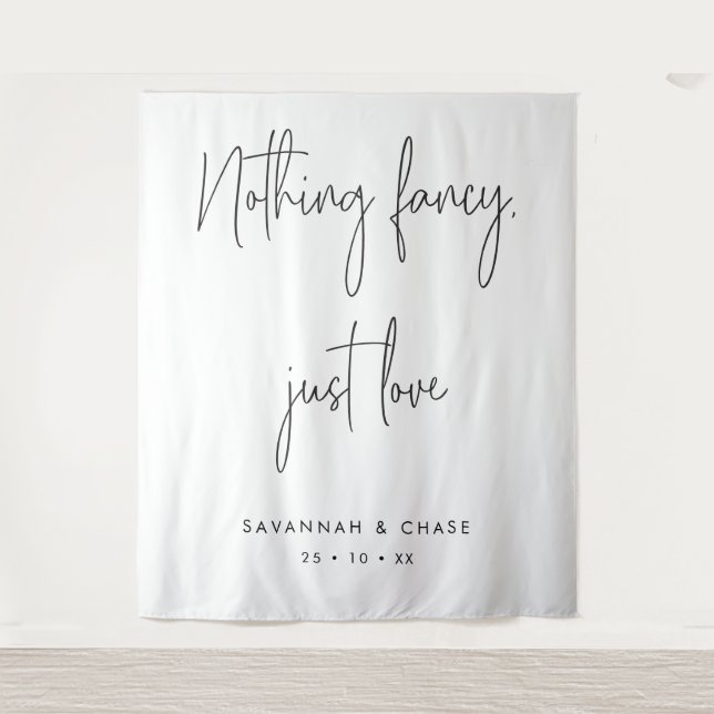 Tapiz Nada Fancy Ama Solamente El Fondo De La Ceremonia  (Anverso)