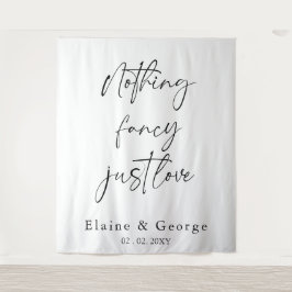 Tapiz Nada Fancy Just Love Boda Photo Backups