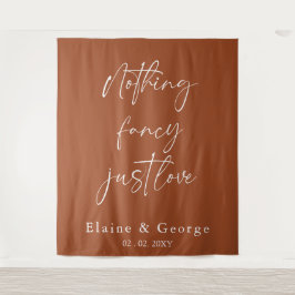 Tapiz Nada Fancy Just Love Boda Photo Backups