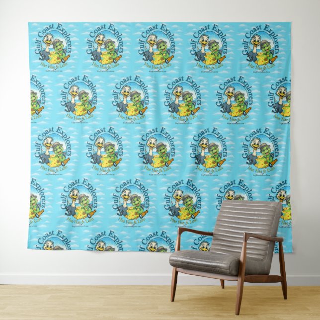 Tapiz Nae Nae & Lulu Adventures Tapestry Background (In situ (horizontal))