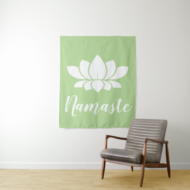 Tapiz Namaste White Lotus Yoga (In situ)