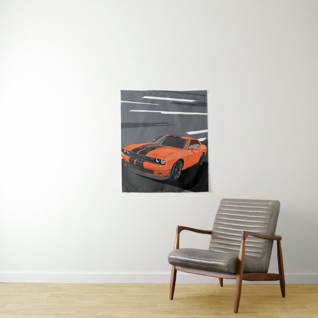 Tapiz Naranja Challenger (In situ)