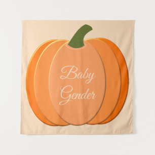 Tapiz Naranja Cuto Sexo Personalizado Neutral de calabaz
