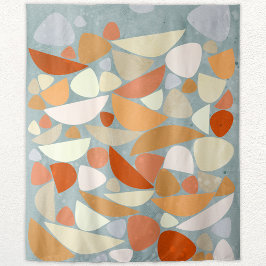 Tapiz Naranja de formas abstractas