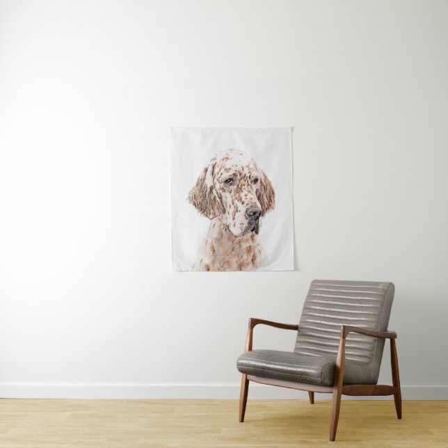 Tapiz Naranja de Inglaterra Belton Pintura de Perro Arte (In situ)