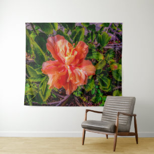Tapiz Naranja Hibiscus Beauty