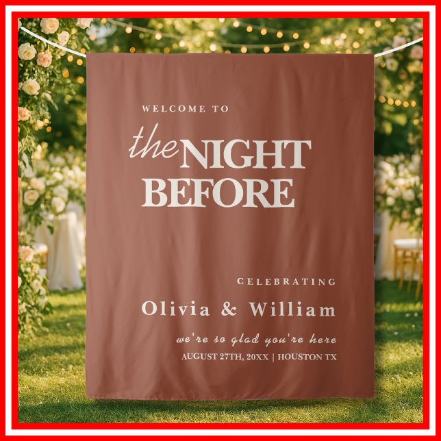 Tapiz Naranja Quemado La Noche Antes Del Fondo Boda (Subido por el creador)