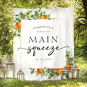 Tapiz Naranjas Bridal Shower Backdrop