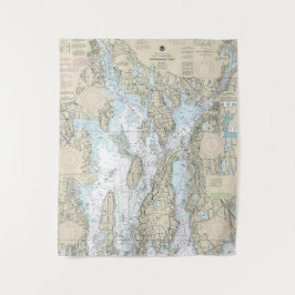 Tapiz Narragansett Bay Nautical Chart 13221