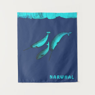 Tapiz Narwhal Bajo El Hielo