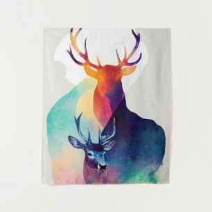 Tapiz Naturaleza salvaje Stag Deer Colores animales Pint