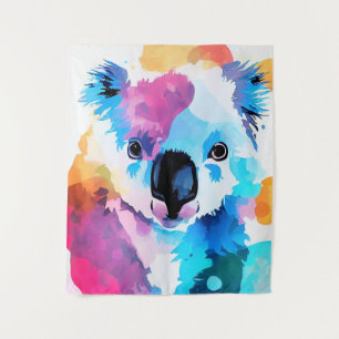 Tapiz Naturaleza silvestre Koala Pintura de arte de colo