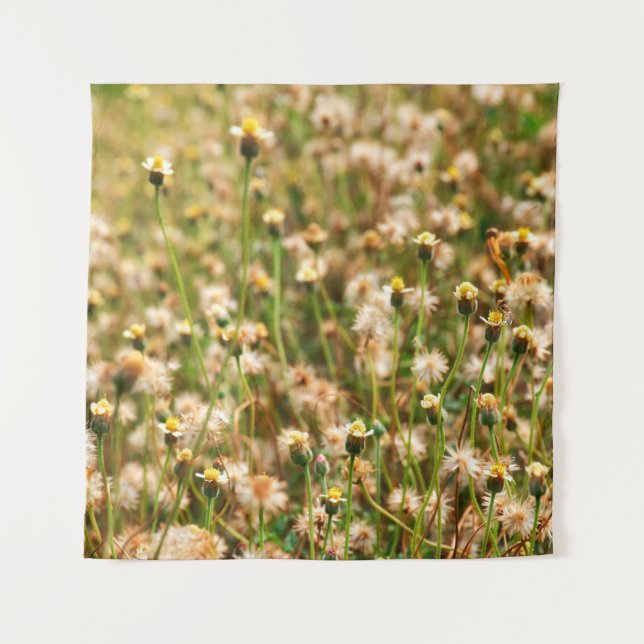 Tapiz Nature background with grass flowerbackground, bea (Anverso)