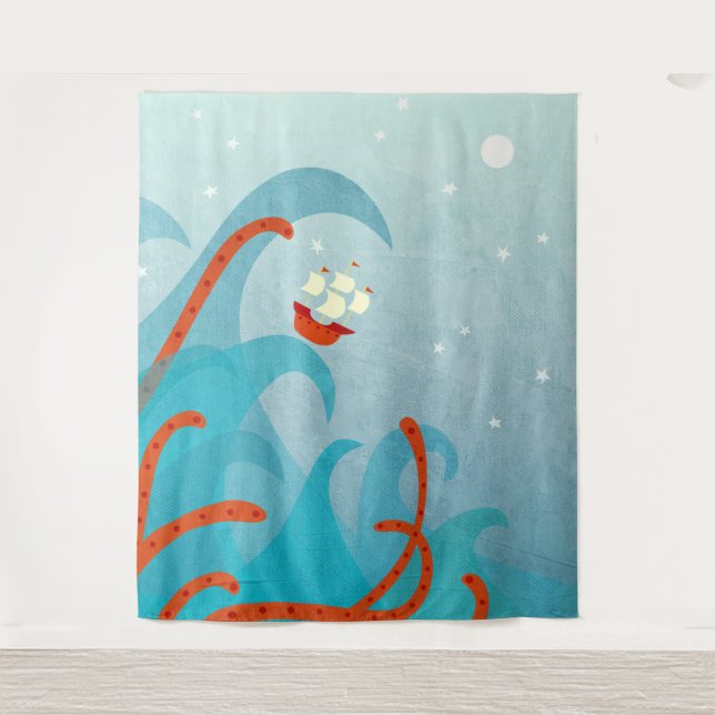 Tapiz Navegación por Monstruo del Mar (Anverso)