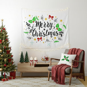 Tapiz Navidad Alegre Festiva  
