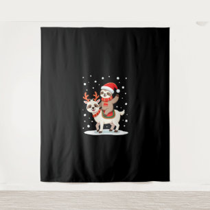 Tapiz Navidad de Perezoso de Alpaca (4)