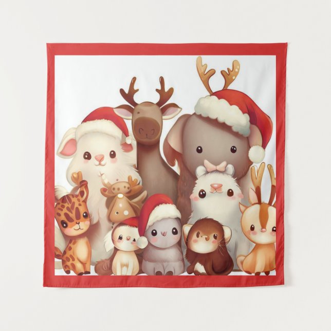 Tapiz Navidades Animales 3 (Anverso)