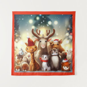 Tapiz Navidades Animales 7