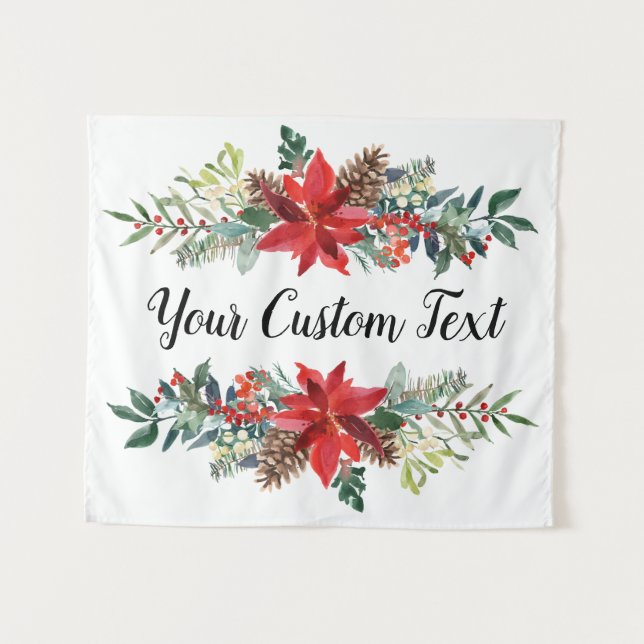 Tapiz Navidades Boda Gota Atrás, Fotomontaje De Festivid (Anverso (horizontal))