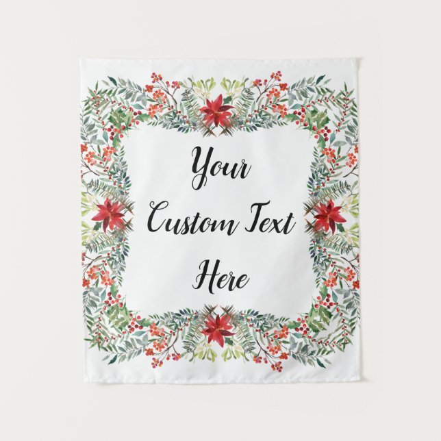 Tapiz Navidades Booth fotográfico de la recepción de bod (Anverso)