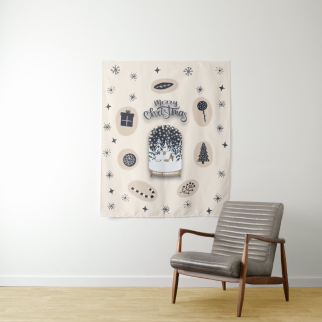 Tapiz navidades brillantes de holydays_2_a_2 M_size (In situ)