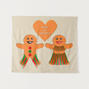 Tapiz Navidades Cuidados Gingerbread Pareja