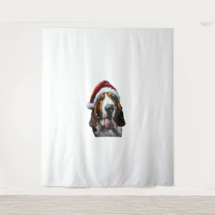 Tapiz Navidades de Basset Hound